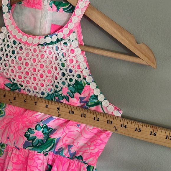 Lilly Pulitzer Kinley Little Girl Tropical Floral Print Dress - Picture 8 of 10